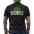ブロッコホリック ブロッコリー中毒 恋人 野菜 おもしろ ビーガン Broccoholic メンズTシャツ バックプリント