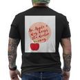 ヘルシーシャツアップル 最新 医者を遠ざける メンズTシャツ バックプリント