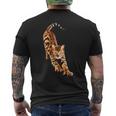 ベンガル猫ストレッチ メンズTシャツ バックプリント