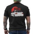 ホワイトハッチシビック Eg6-クラシック Jdm メンズTシャツ バックプリント