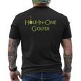 ホールインワンゴルファー グラフィックデザイン ホールインワンゴルフ記念品 Hole In One Golfer メンズTシャツ バックプリント
