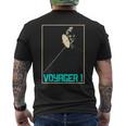 ボイジャー1星間宇宙探査機 太陽系天文学 メンズTシャツ バックプリント