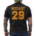モーツァルト29交響曲面白いスポーツ Mozart 29 メンズTシャツ バックプリント