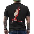 ヨガ サンタ クリスマス ワークアウト メンズTシャツ バックプリント