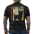 ヨークシャーテリア犬 メンズTシャツ バックプリント