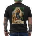 ラファエロのシスティーナ・マドンナ1513 メンズTシャツ バックプリント