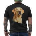 ラブラドールレトリバー 犬 モチーフ ペット ラブラドールレトリバー メンズTシャツ バックプリント
