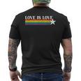 ラブ・イズ・ラブ Love Is Love Lgbt メンズTシャツ バックプリント
