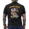 ルーニー・テューンズ シルベスター タズ ダフィー 虫 メンズTシャツ バックプリント