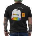 レインボーティーカップ Lgbtea Pride 愛らしいlgbtqプライド月間。 メンズTシャツ バックプリント