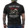 レトロマン島ttレースヴィンテージバイクレース メンズTシャツ バックプリント