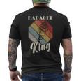 レトロ・カラオケ・シング・パーティー・ミュージック For Karaoke King メンズTシャツ バックプリント