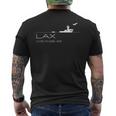 ロサンゼルス空港コードお土産lax メンズTシャツ バックプリント