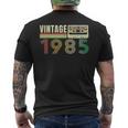ヴィンテージ 1985 39歳の誕生日 39歳の誕生日プレゼント メンズTシャツ バックプリント