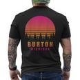 ヴィンテージ Burton Michigan Mi レトロ 70年代 80年代 グラフィック お土産 メンズTシャツ バックプリント