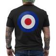 ヴィンテージ イギリス Raf Mod Bullseye レトロ シンボル ラウンデル ターゲット メンズTシャツ バックプリント