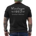 ヴィンテージ1953クラシックカー 72歳の誕生日 メンズTシャツ バックプリント