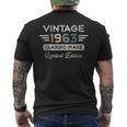 ヴィンテージ1963限定版 62歳の誕生日 メンズTシャツ バックプリント