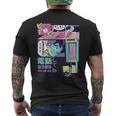 ヴィンテージ・アニメ・スタイル ミッドナイト・ジャパン・マンガ メンズTシャツ バックプリント