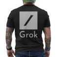 両面 Grok Ai 人工知能研究 メンズTシャツ バックプリント