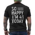 今日で41歳、おめでとう。 メンズTシャツ バックプリント