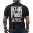 内田苗字名字 An Uchida Thing You Wouldn't Understand Family Name メンズTシャツ バックプリント