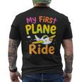 初めてのフライトmy First Plane Ride メンズTシャツ バックプリント