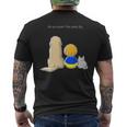 同じ空の下 ウクライナ 反戦 平和 希望 仲間 家族 犬 猫 メンズ レディース キッズ メンズTシャツ バックプリント