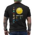太陽系 I 宇宙 I 矮小惑星 I 惑星 メンズTシャツ バックプリント