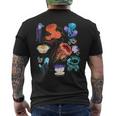 海洋生物クラゲ メンズTシャツ バックプリント
