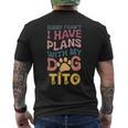 犬名 Tito パーソナライズギフト ビジーウィズ マイドッグ Tito メンズTシャツ バックプリント