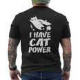 猫 365 I Have Cat Power メンズTシャツ バックプリント