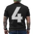番号4 Fourports アスレチック チーム ジャージー バーシティ ユニフォーム メンズTシャツ バックプリント