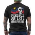 私はドゥテルテを支持します。私は何の理由もなくフィリピン人ではありません-無料prrd メンズTシャツ バックプリント