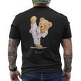 空手 子供用 テディベア テコンドー ボーイズ メンズ メンズTシャツ バックプリント