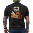 競馬 猫 ネコ 面白いtシャツ 馬tシャツ ウマ レース 馬 乗馬 メンズ おもしろグッズ ネタ 大人 男性 メンズTシャツ バックプリント