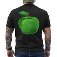 美しい青りんごを彩った果物や果物のりんご。 メンズTシャツ バックプリント