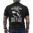 義足 I've Got 99 Problems But A Leg Ain't One メンズTシャツ バックプリント
