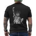 自由の女神猫 Nycプライド メンズTシャツ バックプリント