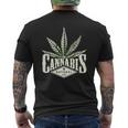 草 草 草 マリファナ Thc ポット 大麻 ナチュラル 4 メンズTシャツ バックプリント