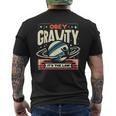 重力に従いなさい、それが法です Obey Gravity It's The Law メンズTシャツ バックプリント