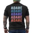 面白いギフトネーム Adare 名前入り メンズTシャツ バックプリント