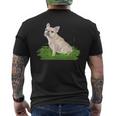 面白い手描きの犬-フレンチブルドッグ愛好家の贈り物 French Bulldogs Lovers メンズTシャツ バックプリント