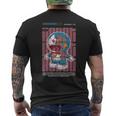 面白い日本のアニメスタイルアート ビンテージアニメ ロボットアートアニメ メンズTシャツ バックプリント