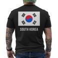 韓国 韓国の国旗 メンズTシャツ バックプリント