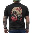 黒龍 桜 日本 美学 日本龍 メンズTシャツ バックプリント