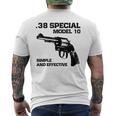 38 スペシャルモデル 10 リボルバー ファン メンズTシャツ バックプリント