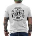 65Th Birthday Made In 1960 When Legends Were Bornintage メンズTシャツ バックプリント