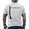 870 Owners Club シャツ Remington ショットガン 12ゲージ モスバーグ メンズTシャツ バックプリント