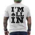 Im All In ポーカーシャツ ポーカープレーヤー メンズTシャツ バックプリント